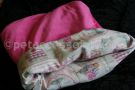 nid douillet sac de couchage pour chien polaire rose