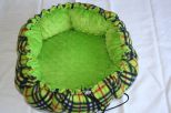 panier pour chien corbeille 2 en 1 rouge et noire