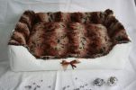 panier pour chien corbeille 2 en 1 rouge et noire