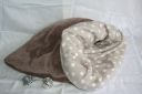 cuddle cup tunnel de couchage pour chien ou chat fourrure noire et bleue