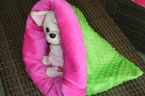 cuddle cup polaire rose et vert