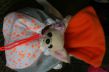 sac de transport pour chiens prune fourrure